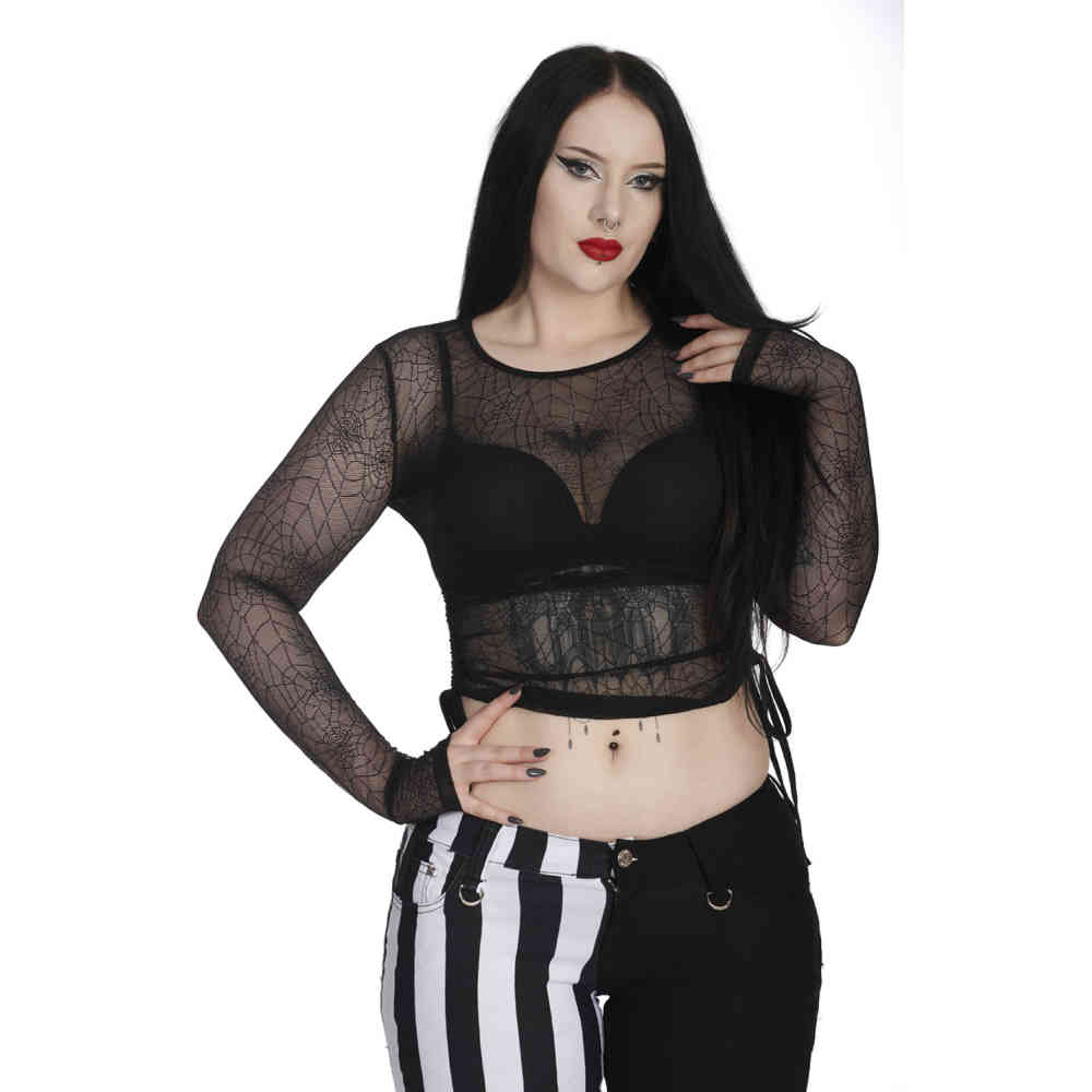 Banned - Groove Is In The Heart Crop top - Zwart